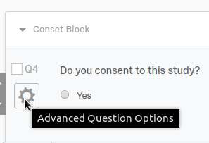 Advanced question options icon